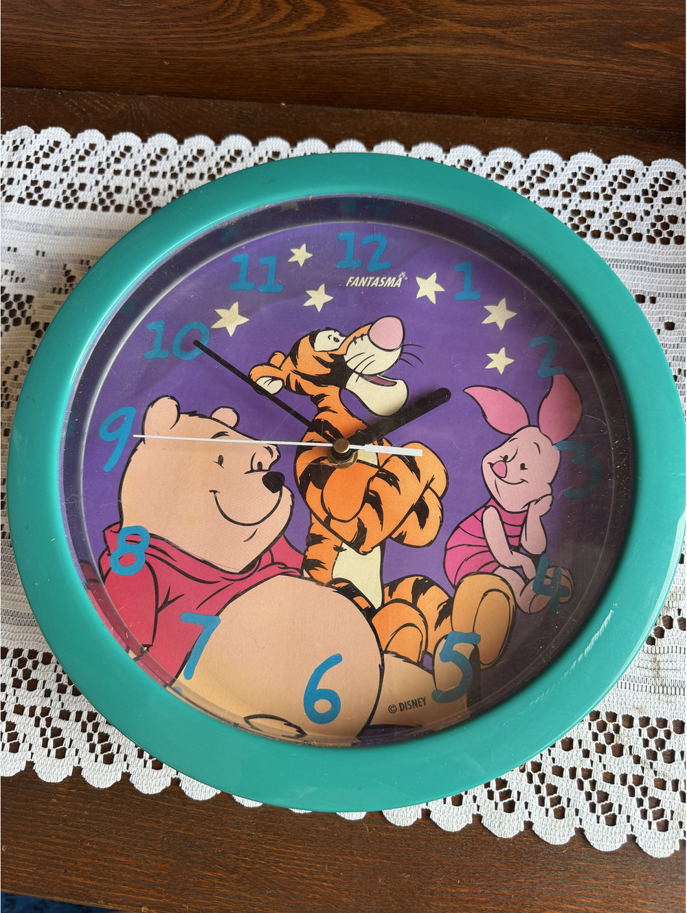 Vintage Disney Winnie the Pooh Tigger and Piglet Wall Clock